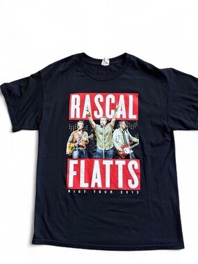 Rascal Flatts Black Graphic Band Tee - Riot Tour 2015